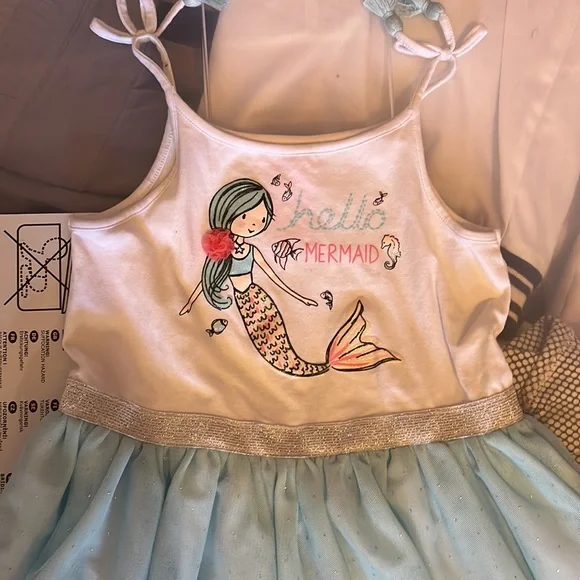 chinese dress ladies Mermaid Birthday Outfit | Toddler Dress main image 1